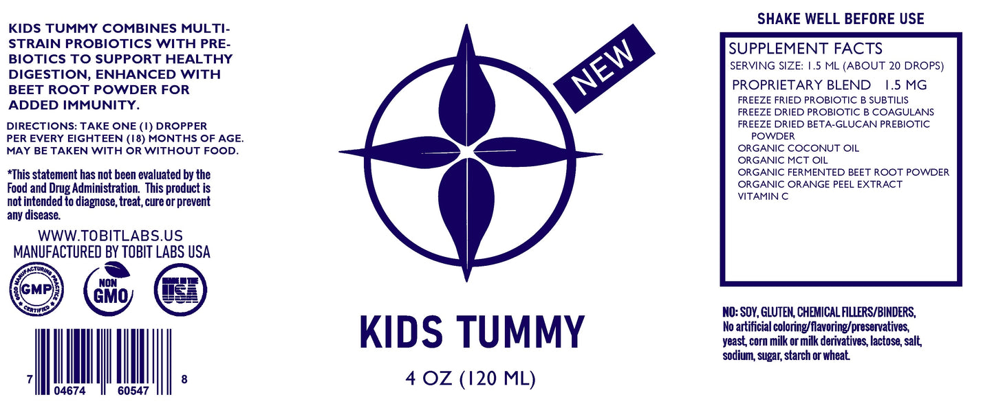 Kids Tummy: Health & Wellness Formula