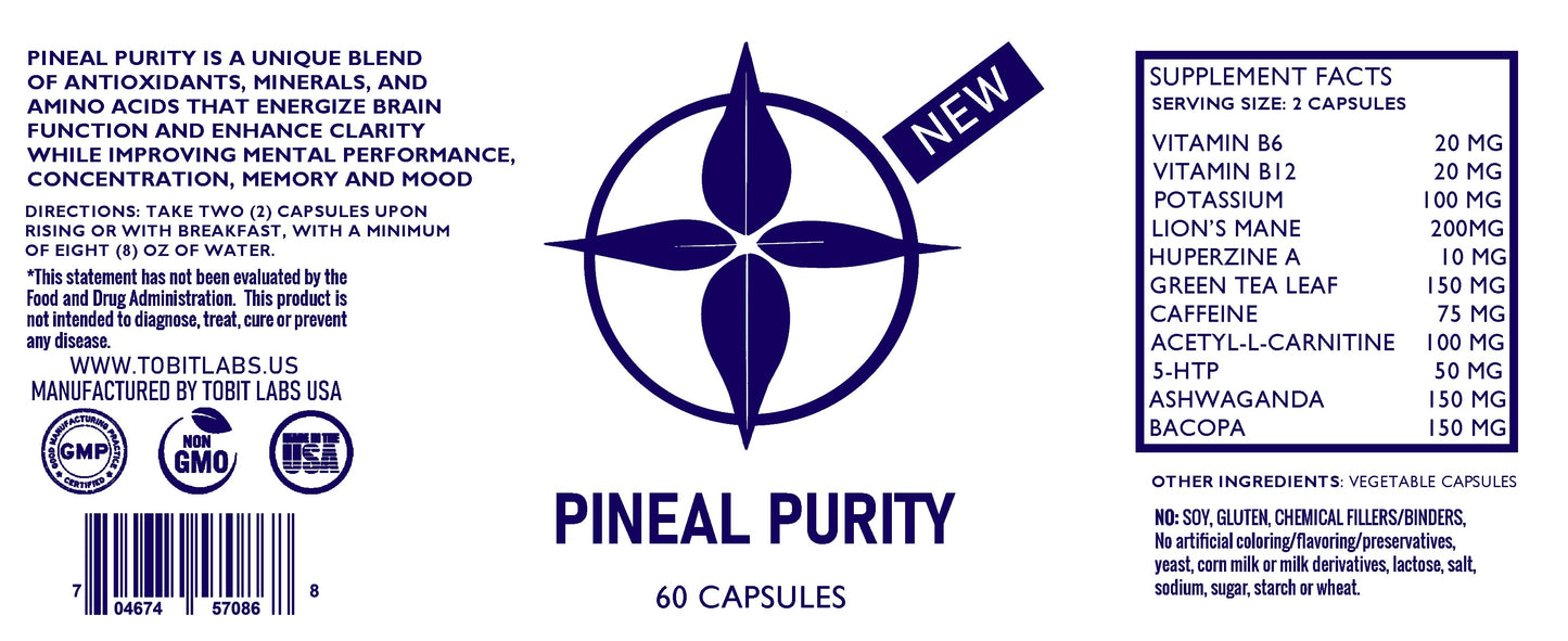 Pineal Purity: Sleep, Focus and Mood Enhancer